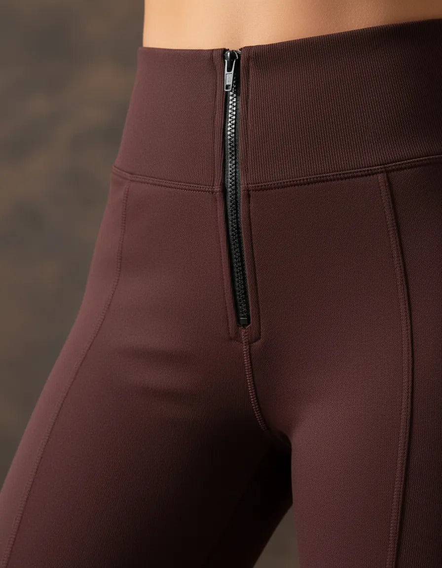 Calça Legging Montaria Flanelada Cintura Alta Modeladora