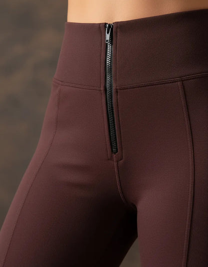 Calça Legging Montaria Flanelada Cintura Alta Modeladora