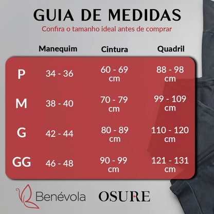 Short Benévola Poliamida Sem Costura Bermuda Confortável