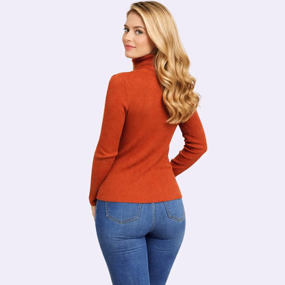 Blusa Cacharrel Feminina Tricô Lã Blusinha Gola Alta Rolê