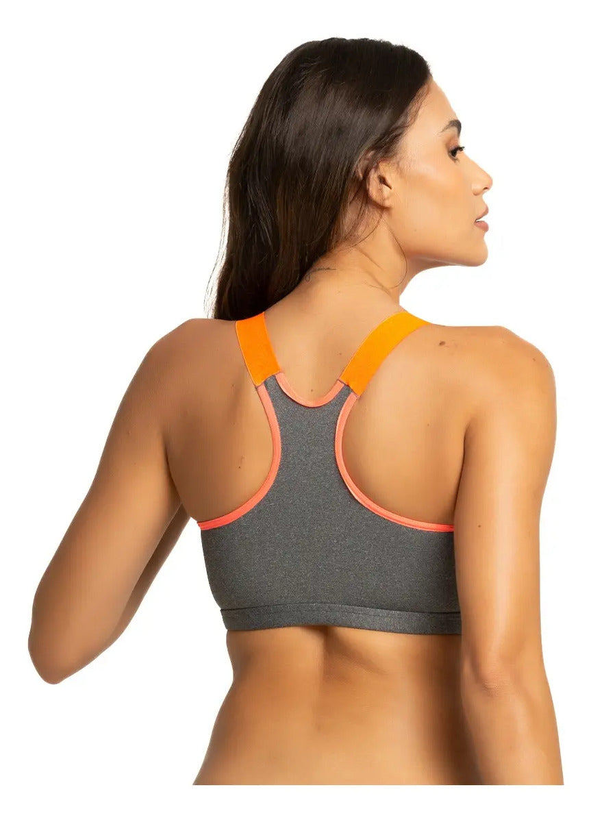 Kit 3 Top Fitness Neon Fashion Academia Nadador Frente Dupla