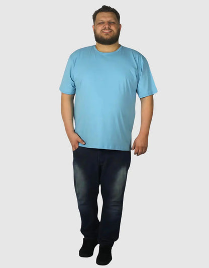 Camiseta Plus Size Masculina De Algodão Básica Lisa Grande