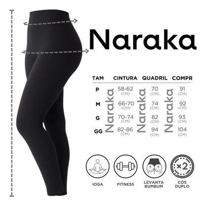 Calça Legging Feminina Cintura Alta Leg Grossa Fitness