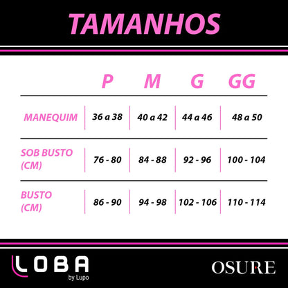 Top Lupo Loba Fitness Confortável Ótima Sustentação Academia