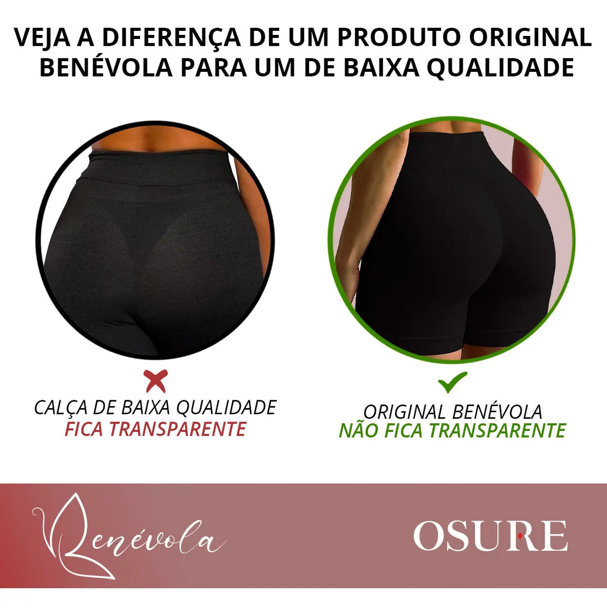 Short Selene Poliamida Zero Transparência Bermuda S/ Costura