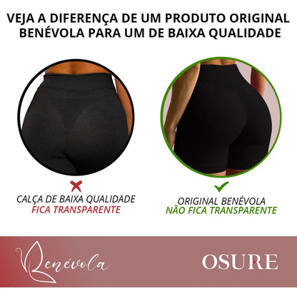 Short Selene Poliamida Zero Transparência Bermuda S/ Costura