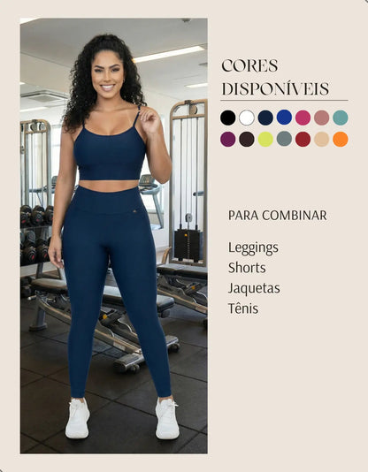 Kit-2 Top Alcinha Fina Academia Fitness C/ Bojo Suplex Power