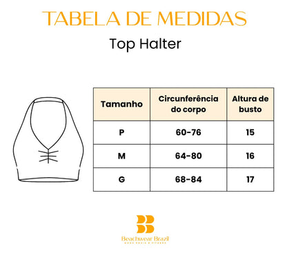 Top Halter Fitness Frente Unica Suplex Bojo Removìvel Yoga