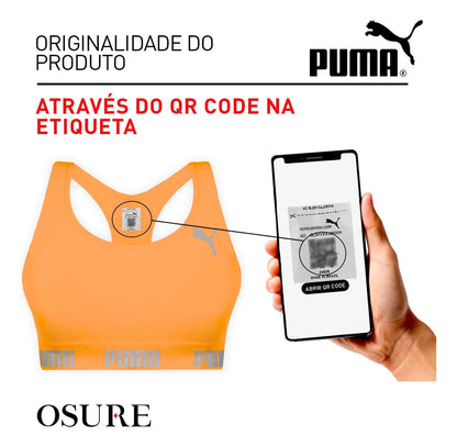 Top Puma Original Feminino Alta Sustentação Academia Fitness